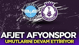 Afjet Afyonspor - Ankara Demirspor maçında kazanan yok