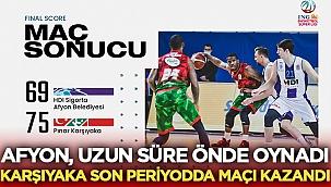 Afyon, Karşıyaka'yı elinden kaçırdı! 