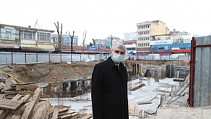 Başkan Yüce, Unkapanı Meydan projesi çalışmalarını yerinde inceledi