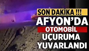 Afyon'da araç uçuruma devrildi: 1 ölü, 4 yaralı
