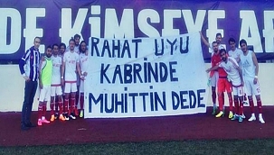 Afjet Afyonspor'lu Oyunculardan Başsağlığı Pankartı