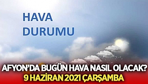 Afyon'da bugün yağmur var mı? İşte Afyon hava durumu?