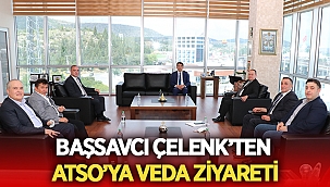 Başsavcı Mustafa Çelenk Atso ile vedalaştı