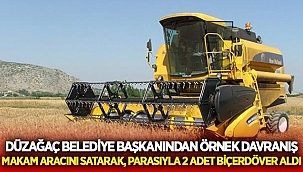 Düzağaç Belediye Başkanı Muammer Işıklı'dan örnek davranış