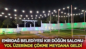 Emirdağ kır düğün salonu ilk organizasyona ev sahipliği yapacak