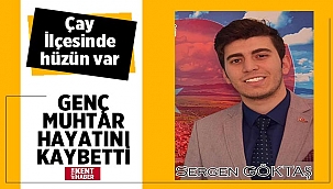 Genç muhtar Sergen Göktaş Trafik Kazasında Hayatını Kaybetti! 