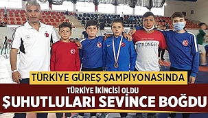 Hasan Daldal Güreş şampiyonasında Türkiye 2.si oldu