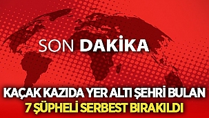 İscehisar'da yer altı şehrini ortaya çıkaran 7 kişi serbest bırakıldı