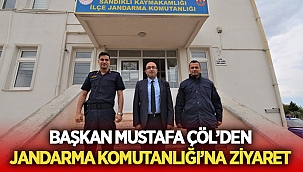 Mustafa Çöl, Jandarma Komutanlığını ziyaret etti! 