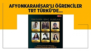 TRT TÜRKÜ Afyon'dan 6 öğrenciyi konuk edecek