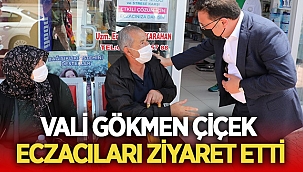 Vali Gökmen Çiçek Eczacıları Ziyaret etti