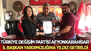 Zeki Yıldız İl Başkan yardımcılığına getirildi 