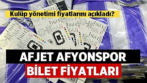 Afjet Afyonspor'da bilet fiyatları belli oldu