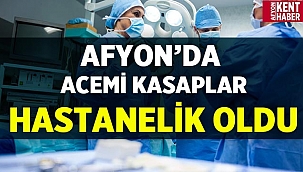 Afyon'da acemi kasaplar hastanelik oldu