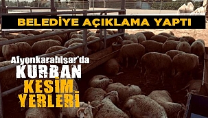 Afyon'da kurban kesim yerleri açıklandı