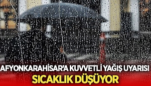 Afyon Hava Durumu: Kuvvetli yağış etkili olacak