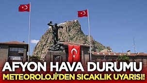 Afyon Hava Durumu: Meteoroloji'den sıcaklık uyarısı!