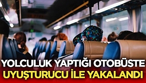 Afyonda yolcu otobüsünde uyuşturucu ile yakalandı