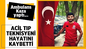 Ambulans kaza yaptı, şoför hayatını kaybetti