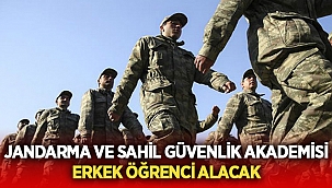 Jandarma erkek öğrenci alacak! 