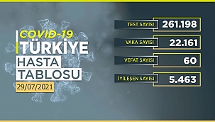 Koronavirüs tablosu: 60 kişi hayatını kaybetti
