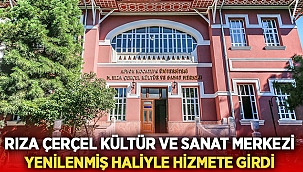 Rıza Çerçel Kültür ve Sanat Merkezi hizmete girdi