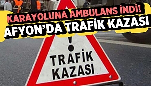 Son Dakika: Afyon'da Trafik Kazasında helikopter karayoluna indi 