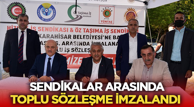 Afyon'da sendikalar arası toplu sözleşme imzalandı! 