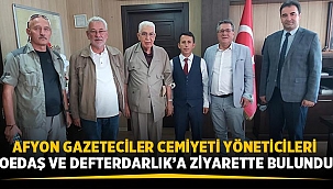 Afyon Gazeteciler Cemiyeti sorunları yetkililere iletti