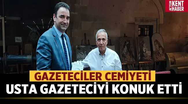 Afyon Gazeteciler Cemiyeti usta gazeteciyi konuk etti