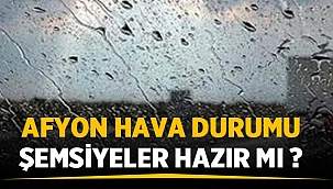 Afyon hava durumu: Şemsiyeler hazır mı? 