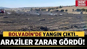 Afyon'un Bolvadin ilçesinde yangın çıktı! 