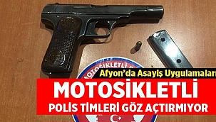 Afyonkarahisar'da Motosikletli polis timleri göz açtırmıyor! 