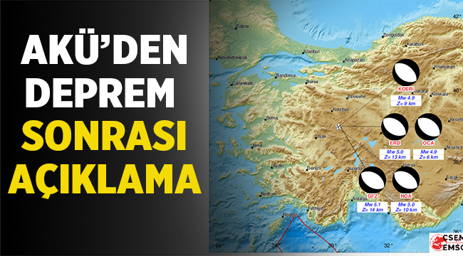AKÜ'den deprem sonrası önemli açıklama! 