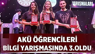 Akü öğrencileri bilgi yarışmasında 3.oldu! 