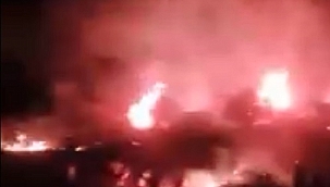 Didim’de korkutan yangın