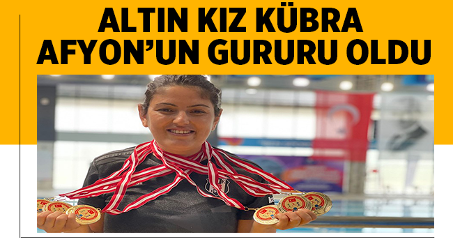 Kübra Saltık, Afyonkarahisar'a 6 altın madalya ile döndü
