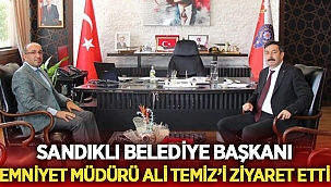Mustafa Çöl, Emniyet Müdürü Ali Temiz'i ziyaret etti