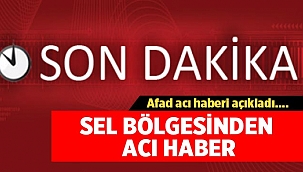 Sel Bölgesindeki acı haberi AFAD duyurdu! 