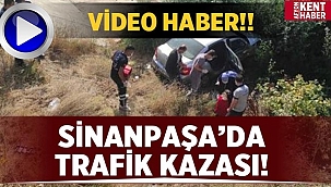Sinanpaşa'da trafik kazası: 2 yaralı