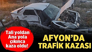 Son Dakika: Afyon'da trafik kazası!