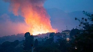 Yunanistan'da ülke genelinde yangınlar bütün şiddetiyle sürüyor