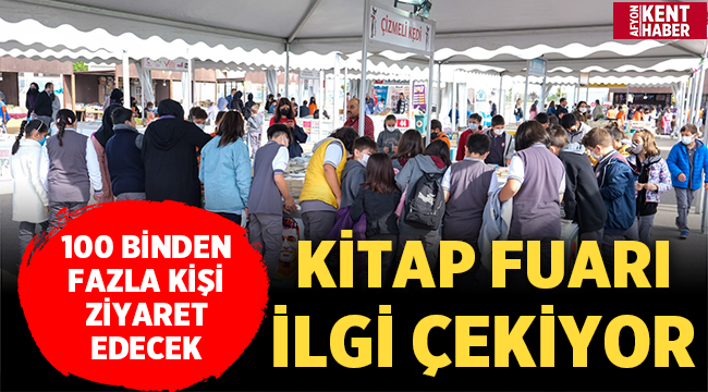 Afyon Kitap Fuarı ziyaretçilerin ilgisini çekiyor