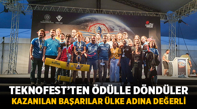 Afyon Kocatepe Üniversitesi TEKNOFEST'den ödülle döndü