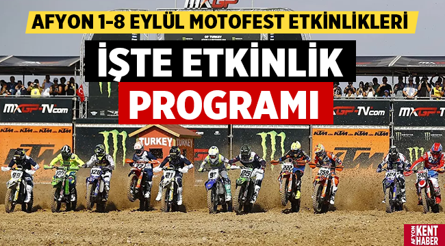 Afyon Motofest 2021 bugün başlıyor! İşte Etkinlik programı..
