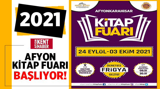 Afyonkarahisar Kitap Fuarı yarın başlıyor!