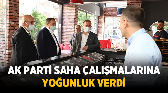 AK Parti heyeti, esnaf ziyaretlerine yoğunluk verdi