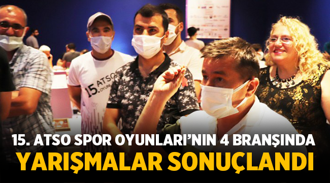ATSO Spor oyunları 4. branşında yarışmalar sonuçlandı