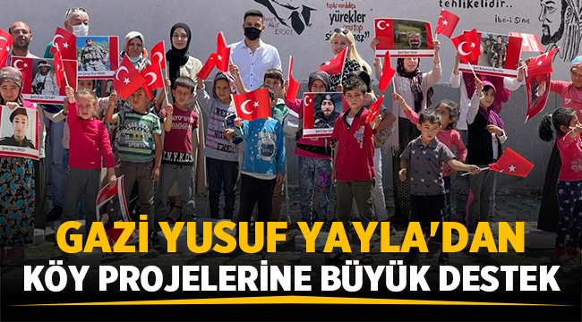 Hilal Kalafat'a Gazi Yusuf Yayla'da destek verdi