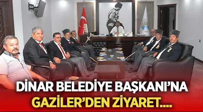 Gaziler, Başkan Nihat Sarı’yı ziyaret etti
